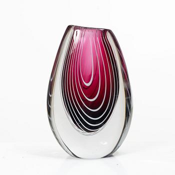 Vicke Lindstrand, a glass vase, Kosta, model 1114, 1950s.