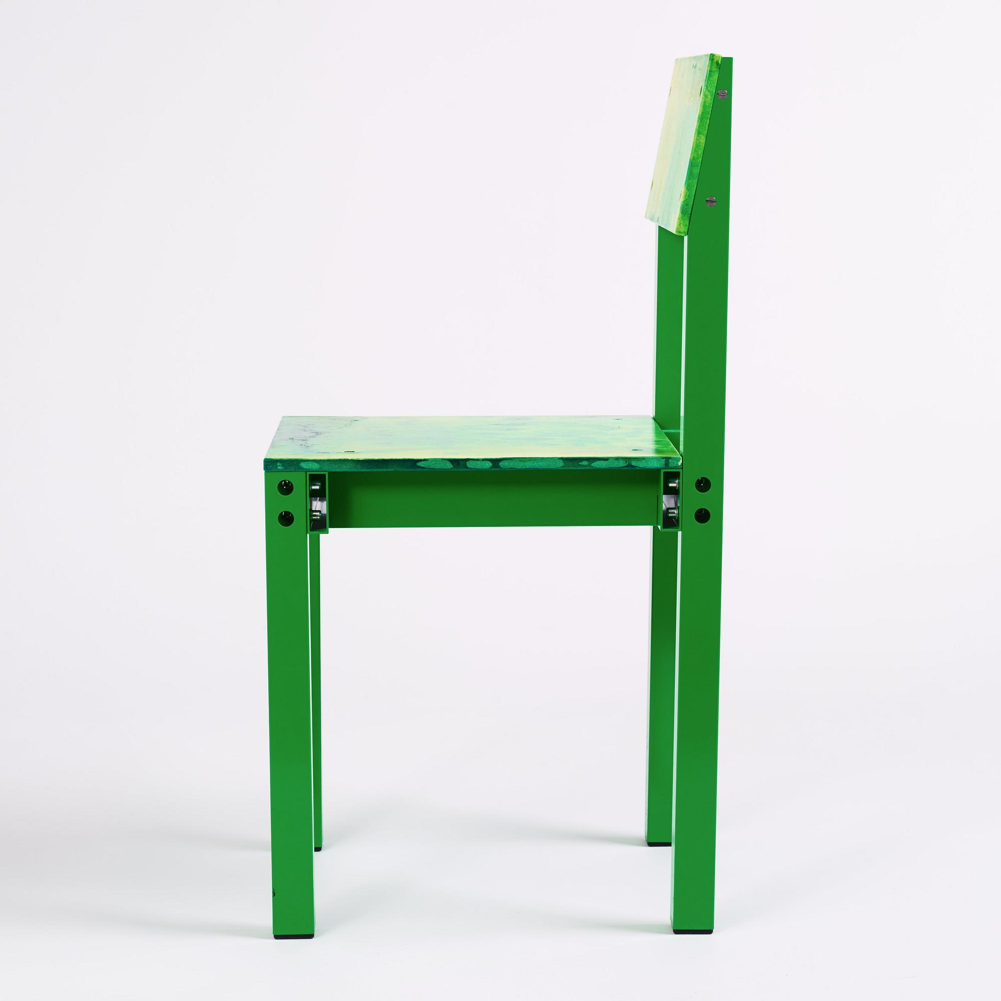 Fredrik Paulsen, a unique chair, "Chair One Open Air, Swamp Thing", JOY, 2024.