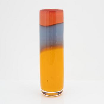 Erik Höglund, glass vase, Strömbergshyttan, signed and dated 1988.