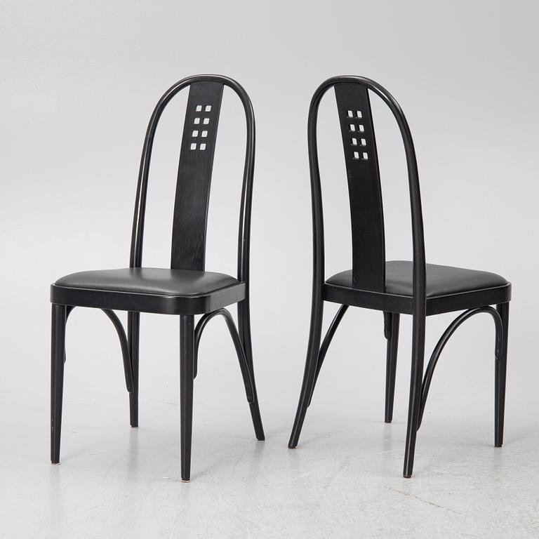 Six Thonet chairs, model 264P, 1989.