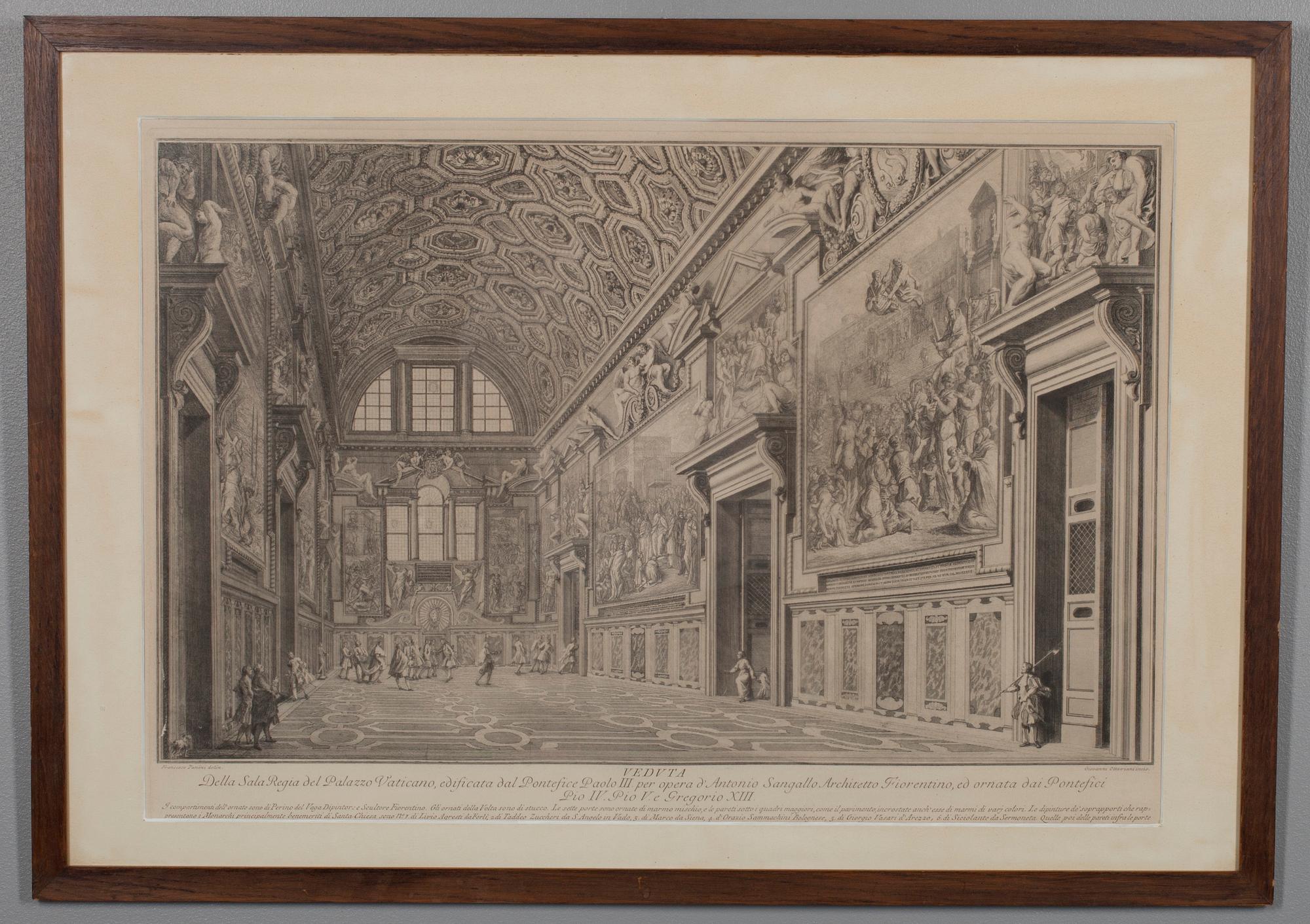 FRANCESCO PANINI, kopparstick, 1800-tal.