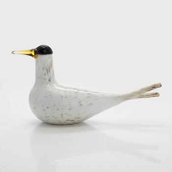 Oiva Toikka, an annual glass bird 'Arctic tern', signed O. Toikka Nuutajärvi 2000.