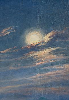 Thorsten Waenerberg, Purjelaivoja iltahämärässä.