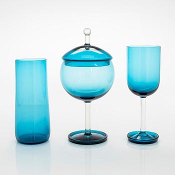 Nanny Still, a 15-piece 'Harlequin' glassware for Riihimäen Lasi Oy.