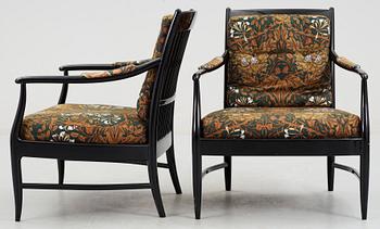 KARMSTOLAR, ett par, OPE möbler, Sverige, 1900-talets mitt.