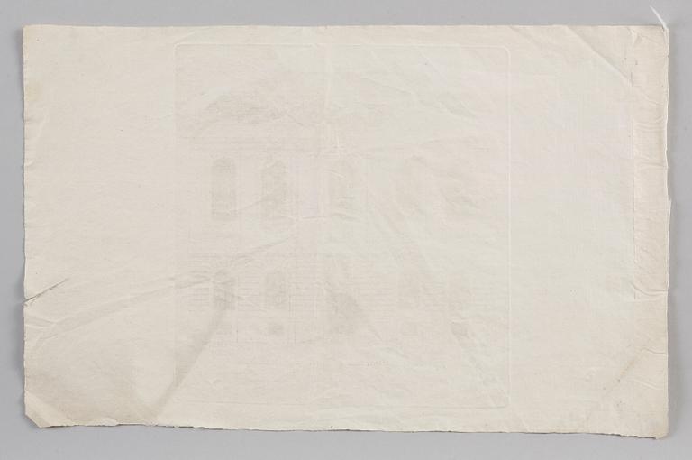 JEAN ERIC REHN, 4 gravyrer, efter Carl Hårleman, 1700-talets andra hälft.