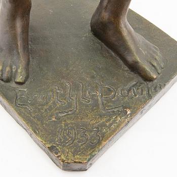 Evert Yli-Porila, a singed and dated 1933 bronze culpture.