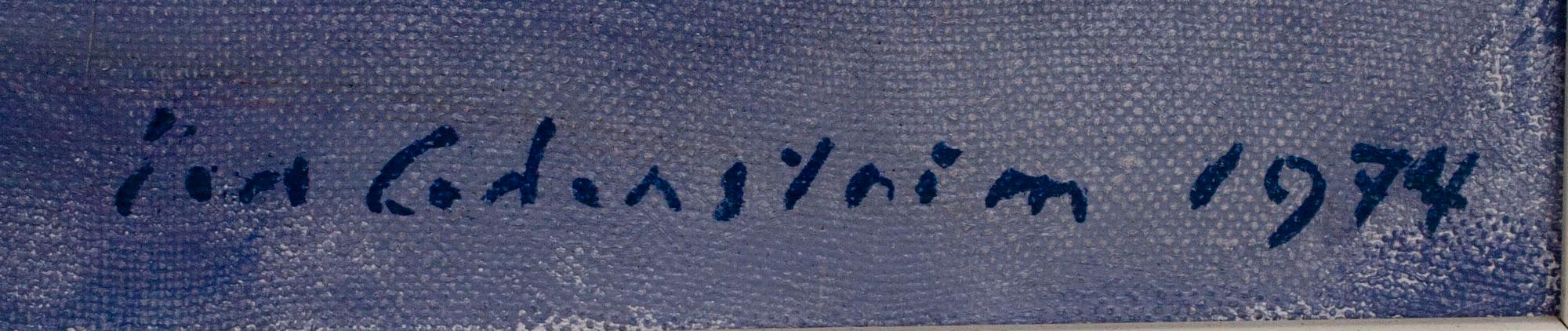 EVA CEDERSTRÖM, öljy kankaalle, signeerattu ja päivätty 1974.