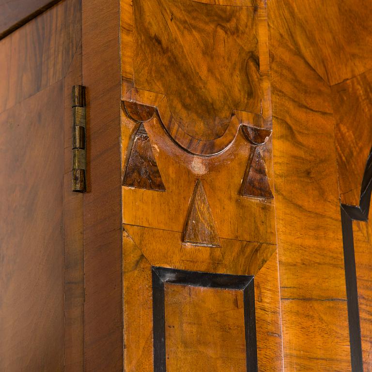 A Swedish late baroque cupboard, mid 18th century.