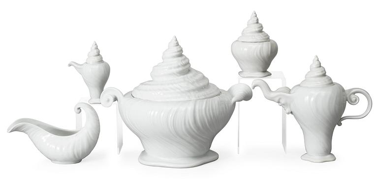 An Arje Griegst 'Triton' 34 pcs porcelain service; Royal Copenhagen, Denmark.