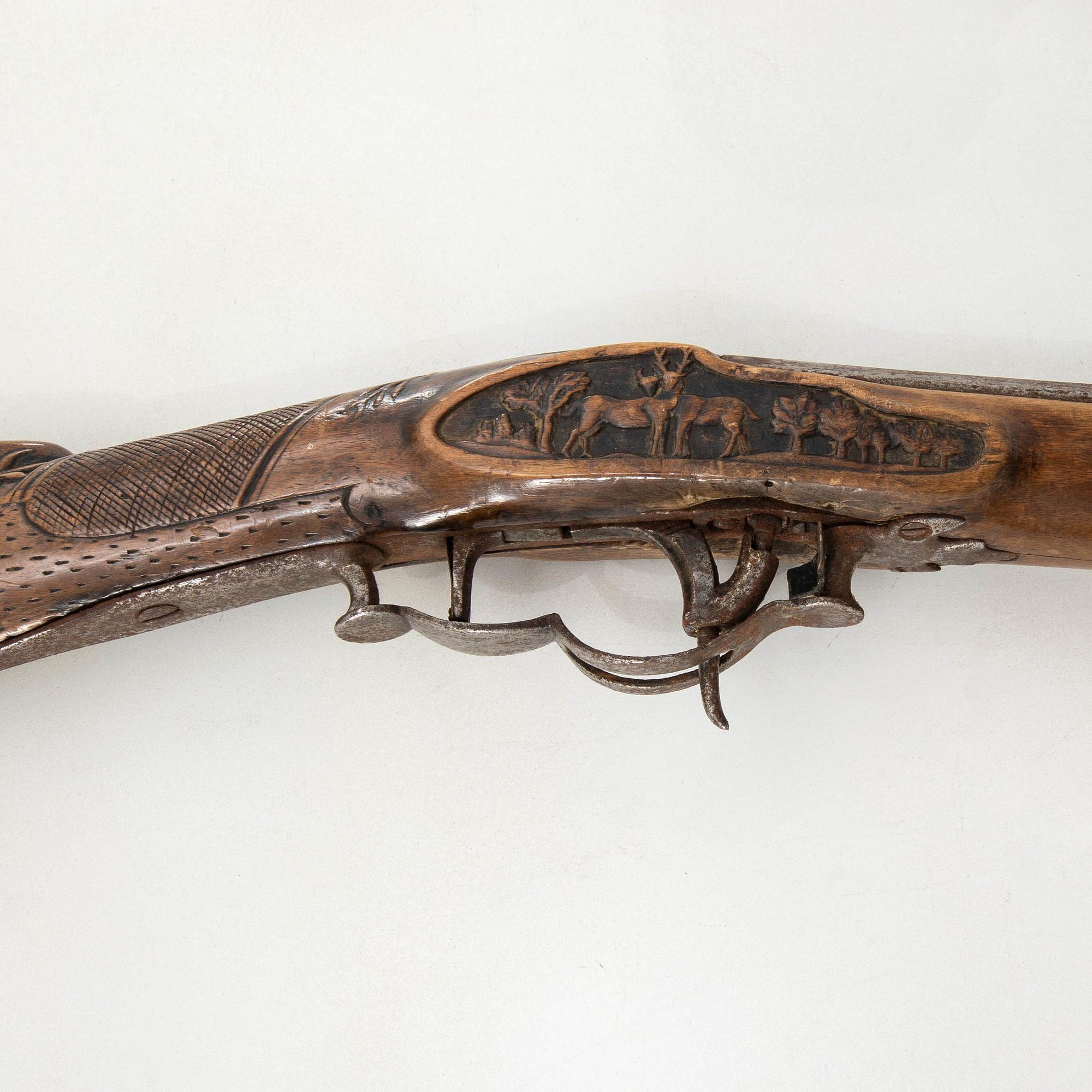 Slaglåsgevär, 1800-tal.