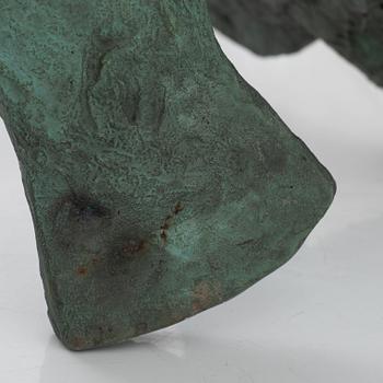 Ulf Tikkanen, sculpture, bronze, signed with initials.