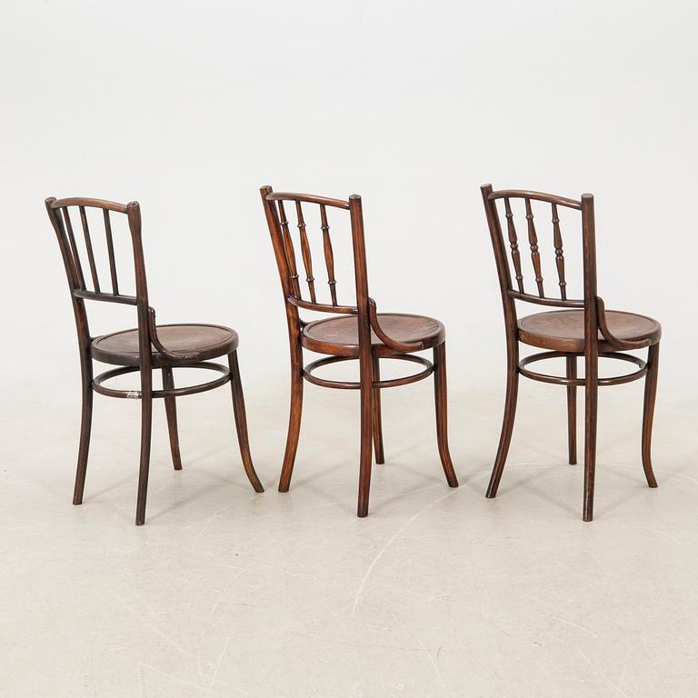 Chairs, 3 pcs, early 20th century, similar.