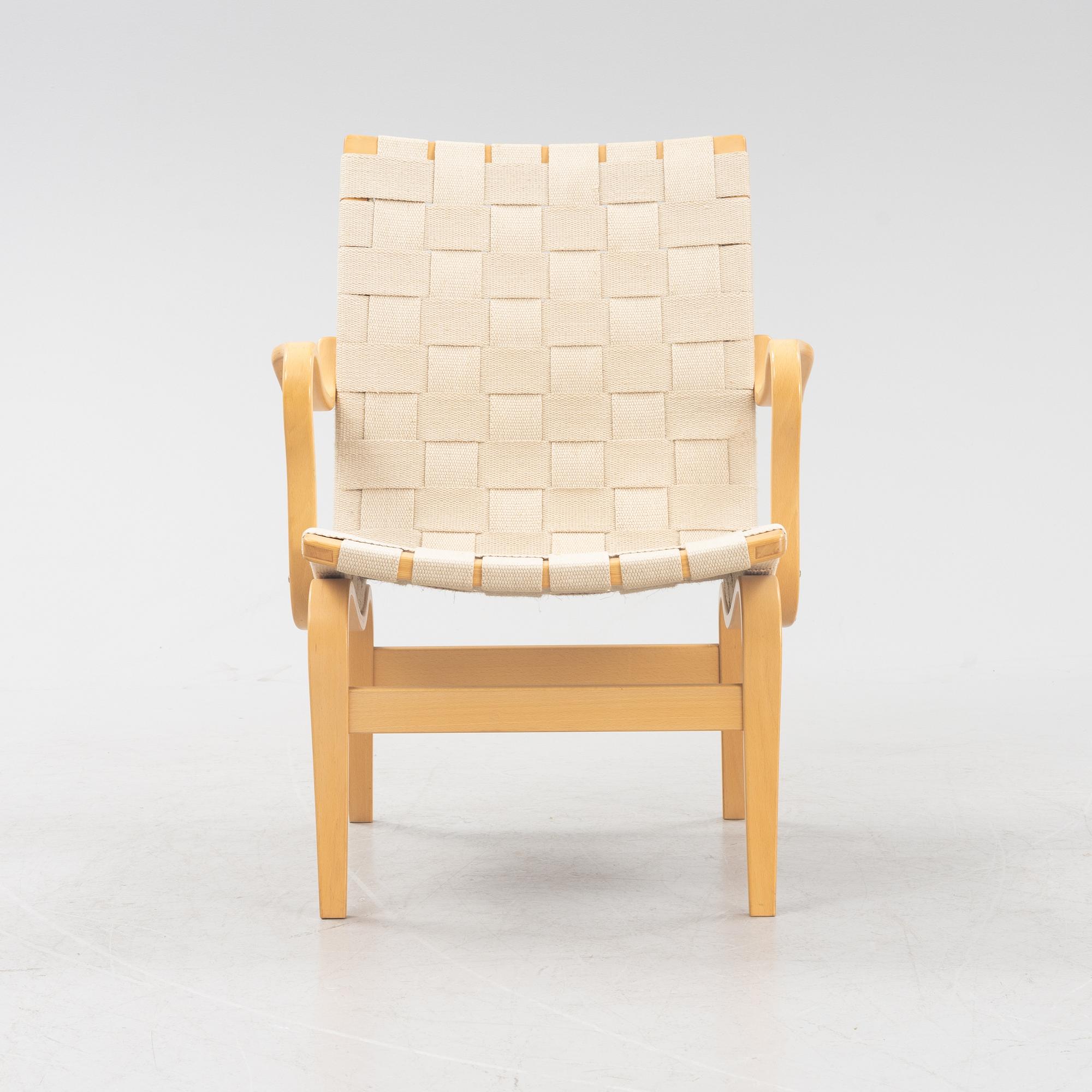 Bruno Mathsson, karmstol, "Eva", DUX. 1900-talets andra hälft.