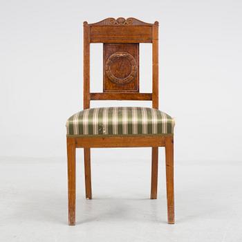 A 19th century desk and chair.