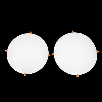 Uno & Östen Kristiansson, ceiling lamp a pair "Plafo", Luxus, second half of the 20th century.