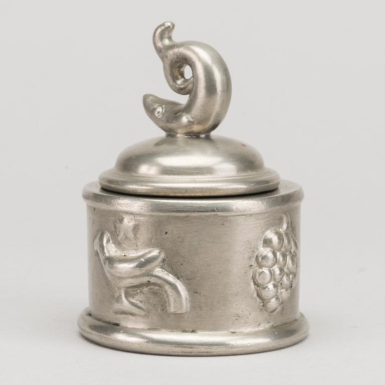 A Swedish Svenskt Tenn pewter ink stand 1925.