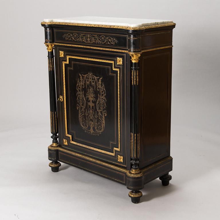 Kaappi / senkki, Boulle-tyyli, 1800-luvun loppua.