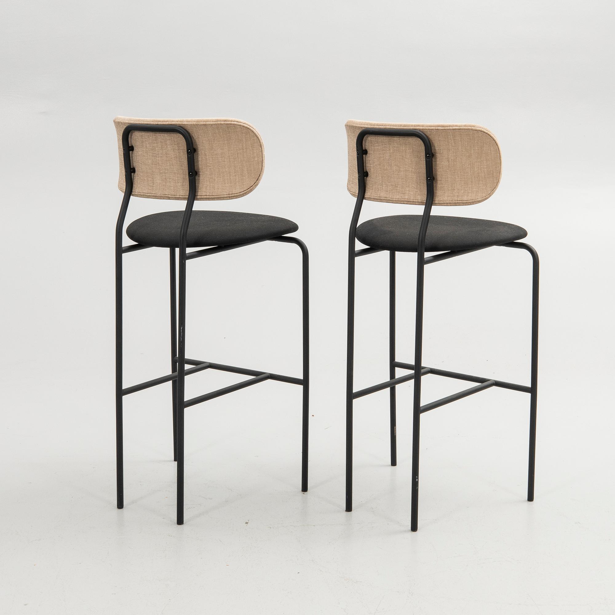 OeO Design Studio, bar stools, a pair, "Coco", Gubi, Denmark.
