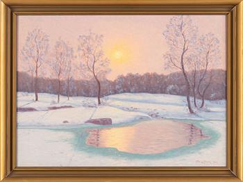 Otto Lindberg, oil on canvas, signed and dated 1946.