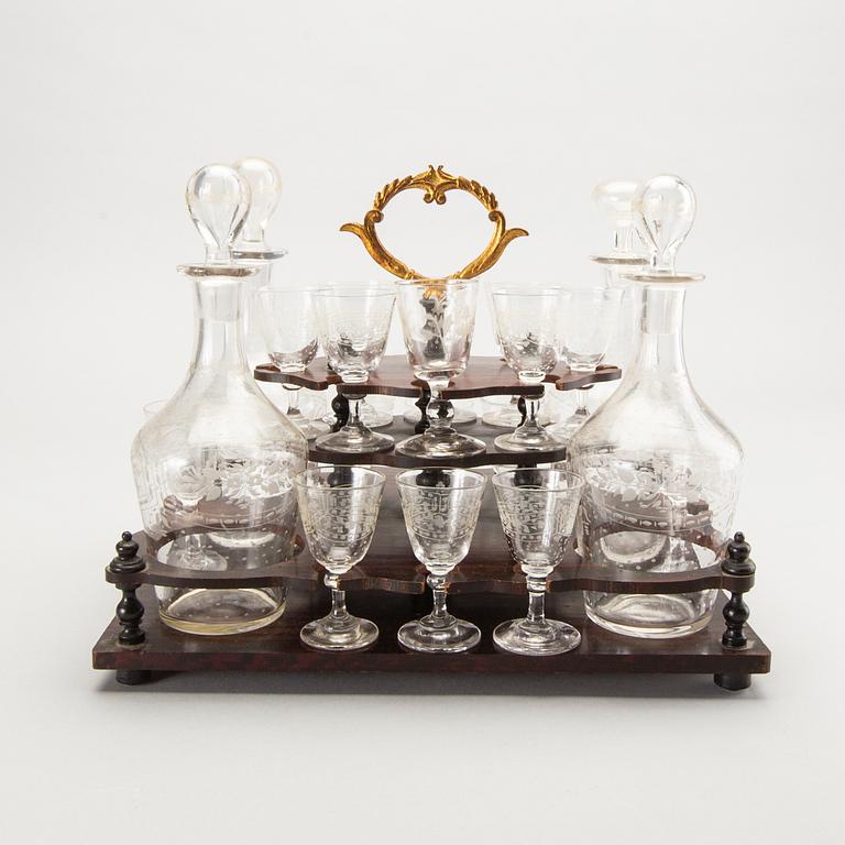 A liqueur cabinet France around 1900.