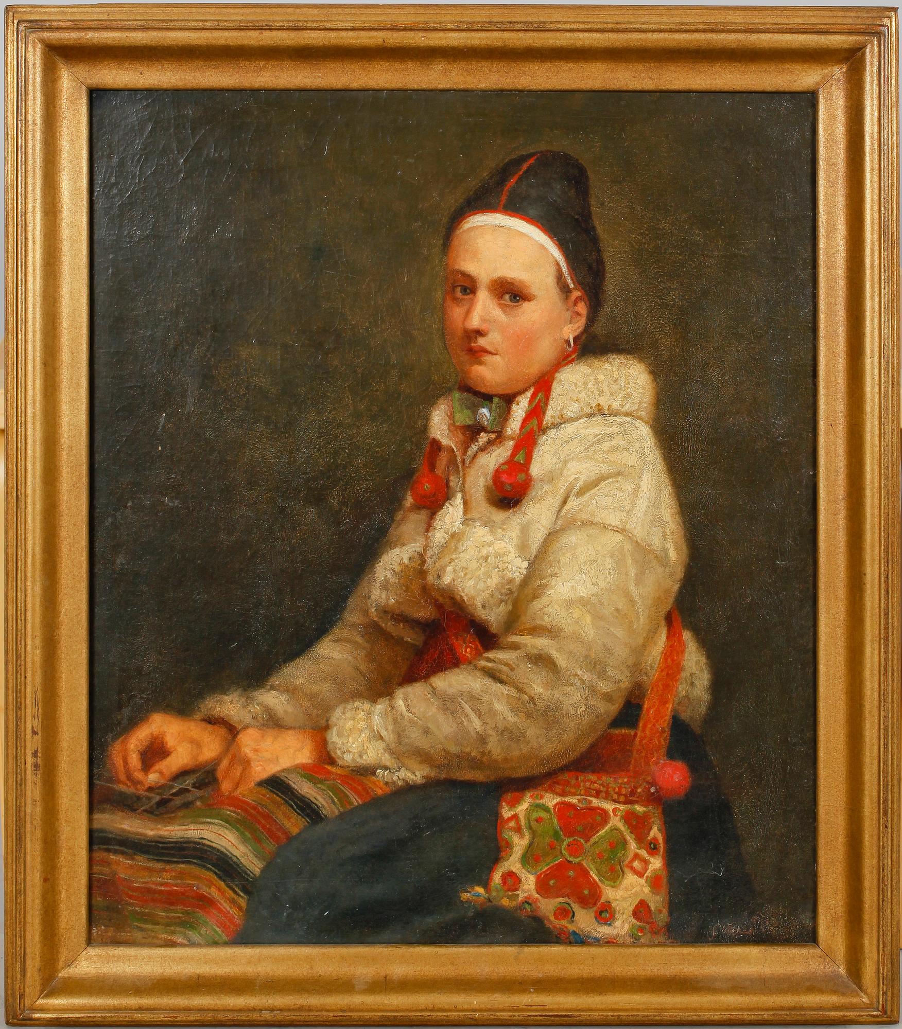 JOHAN FREDRIK HÖCKERT, tillskriven, olja på duk, otydligt signerad.