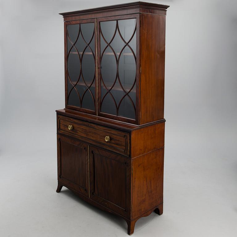 A 1830s Regency Secretaire Bookcase.
