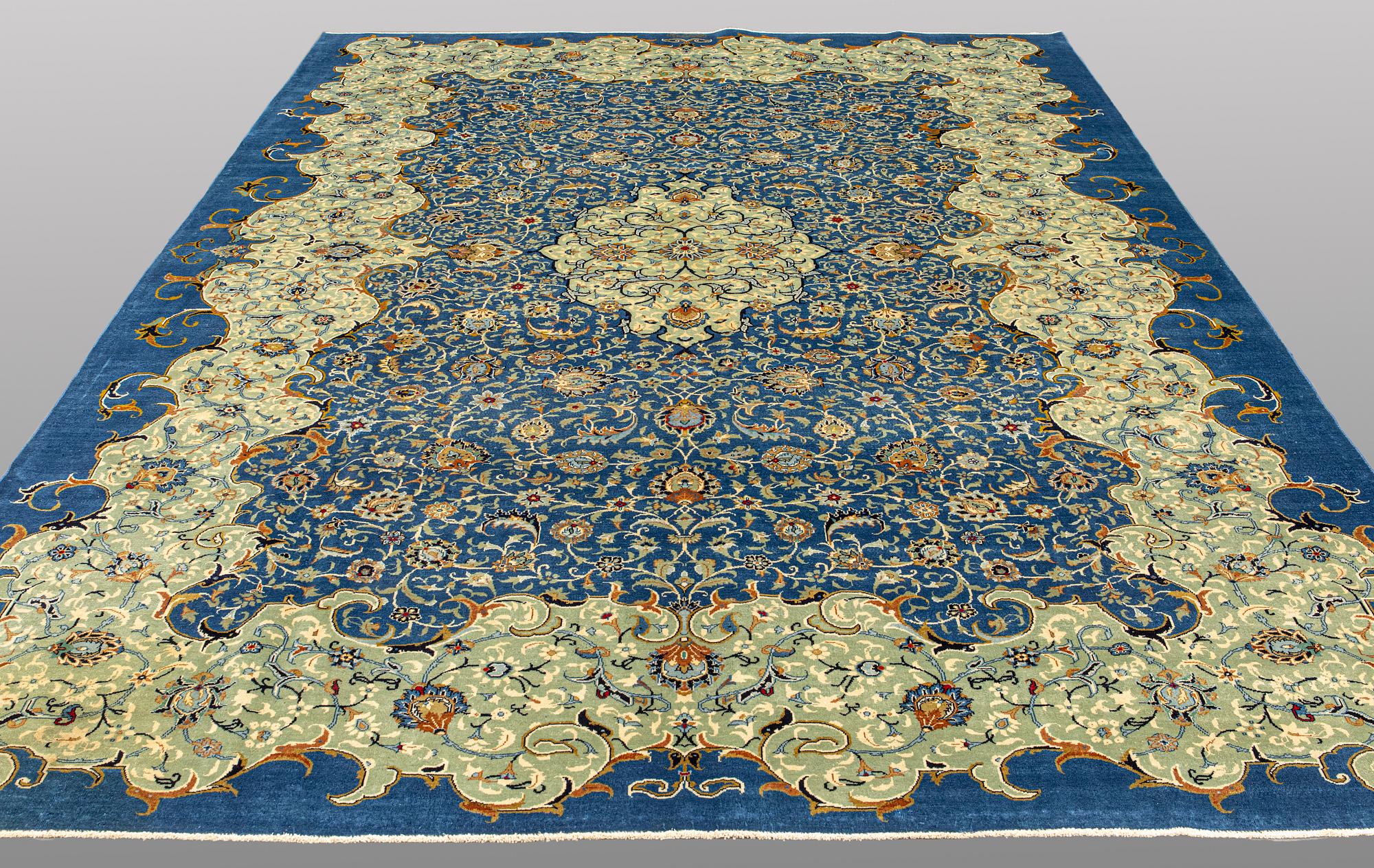 A so called Royal Keshan carpet, ca 362 x 273 cm.