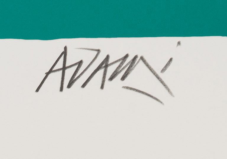 VALERIO ADAMI, färgserigrafi, signerad och numrerad XIII.XX.
