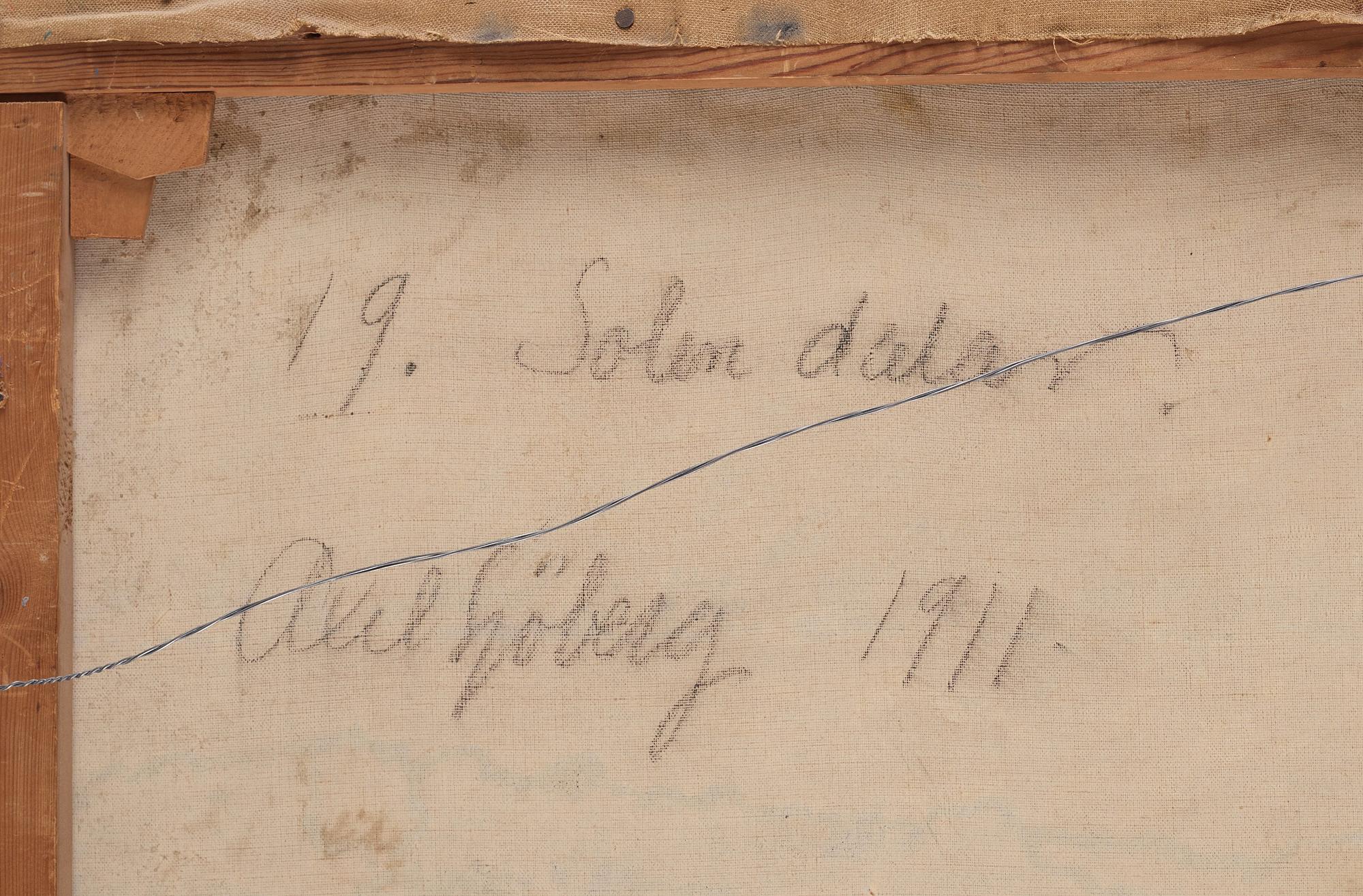 Axel Sjöberg, "Solen dalar".
