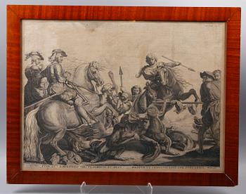 KOPPARSTICK, efter Rubens, 1600/1700-tal.