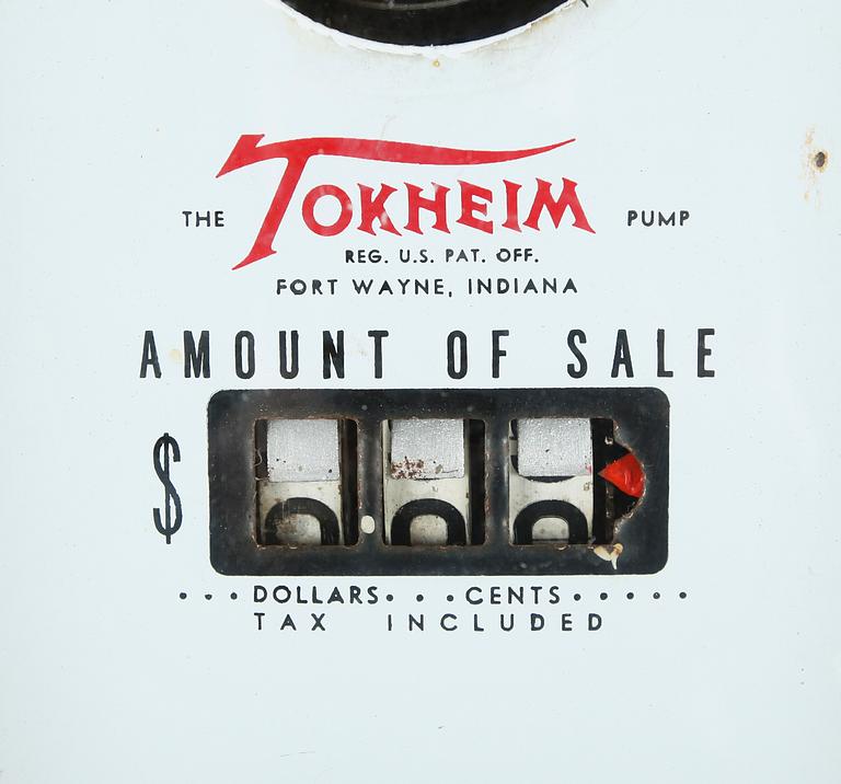 BENSINPUMP, Shell, The Tokheim pump, USA, 1900-talets mitt.