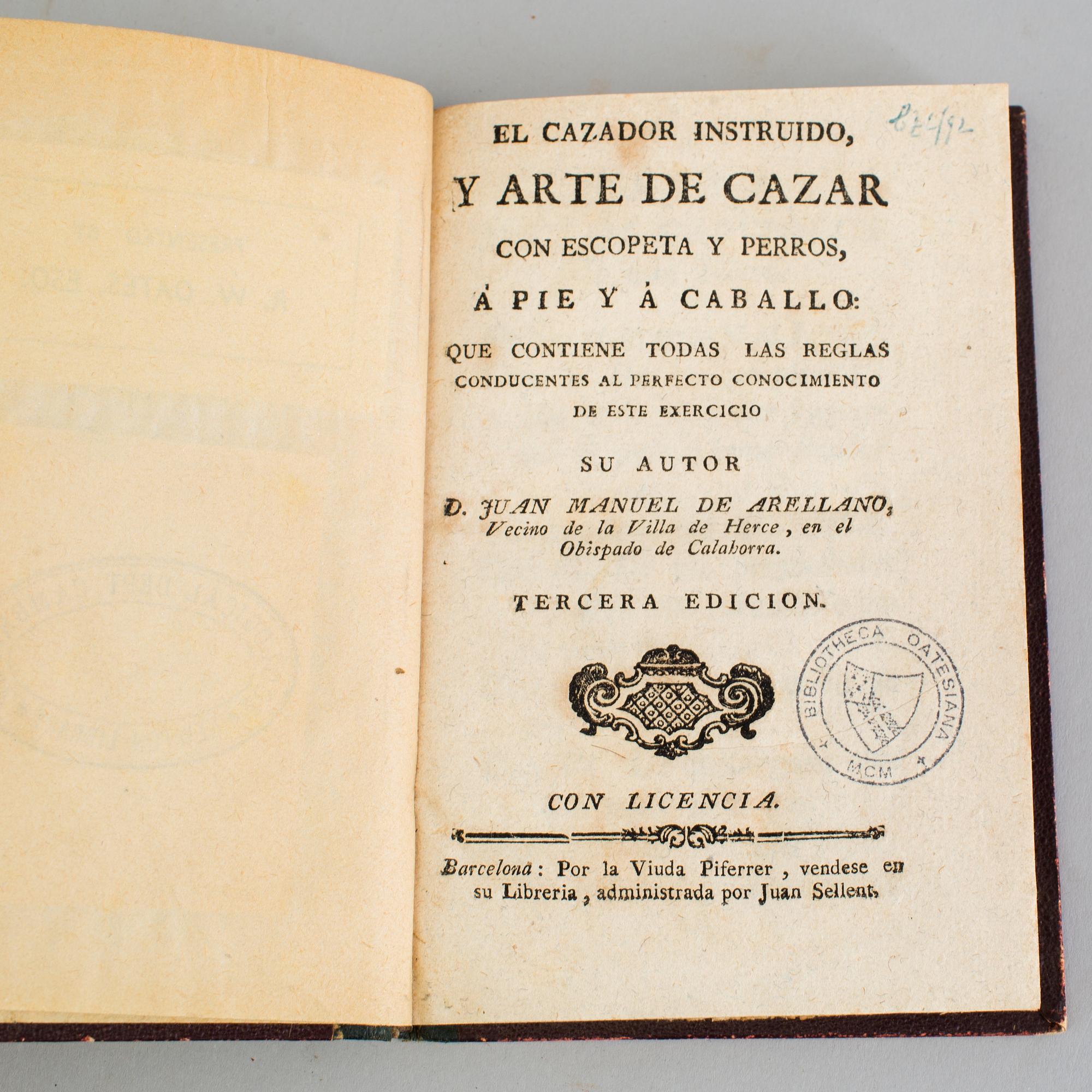 BÖCKER/HÄFTEN, 5 st, bl a om religion, Spanien, 1700-1800-tal.