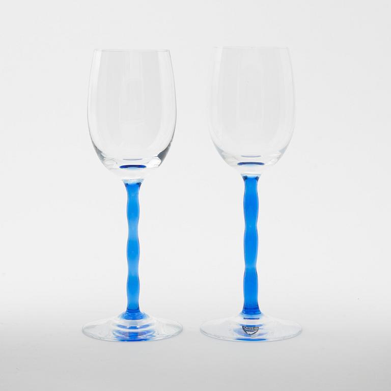 Gunnar Cyrén, Orrefors, 10 wine glasses, model "Garbo".
