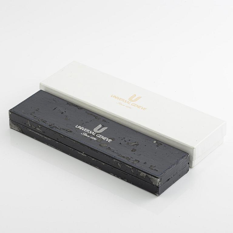 Universal Geneve, Compax 1950, "Baby Nina", "Burgundy", ca 1990.