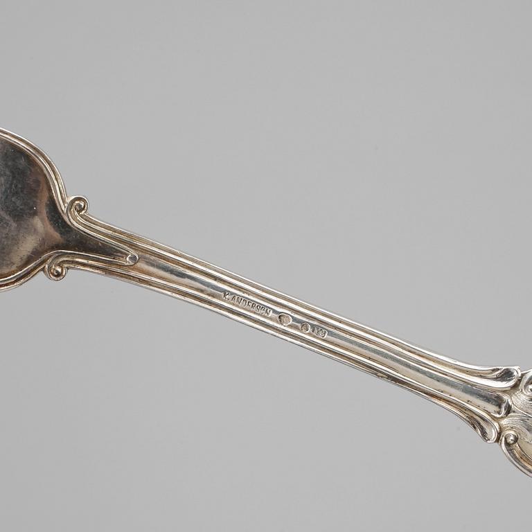 BESTICKSERVISDELAR, 20 st, otydliga stämplar, London, 1800/1900-tal.