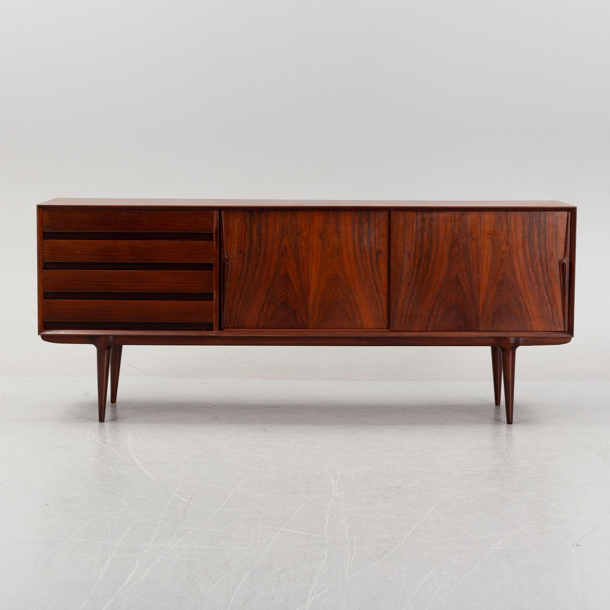 Omann Jun, a rosewood veneered sideboard, model 18, Denmark, 1960's.
