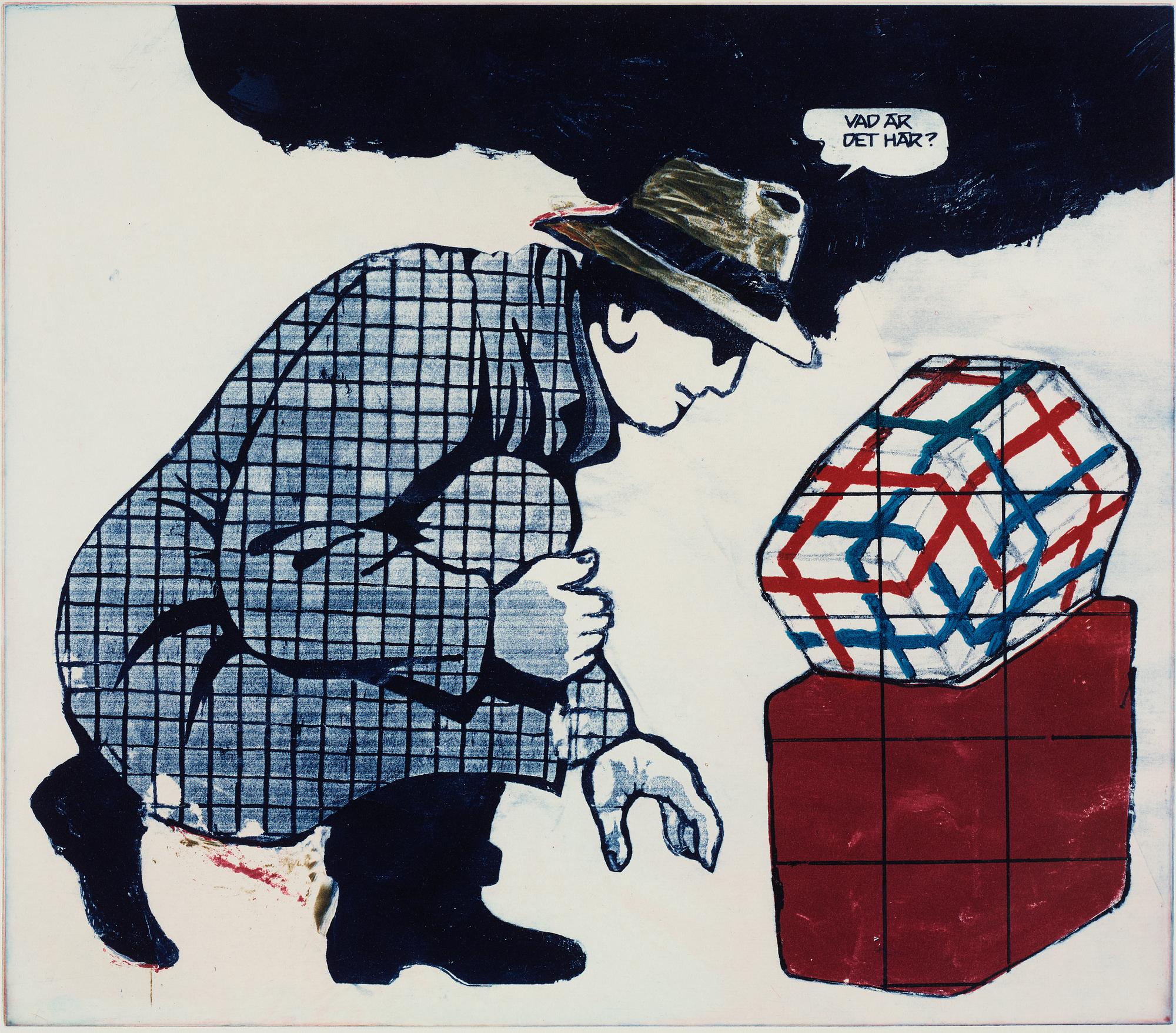 Jan Håfström, etching, signed and dated 2016, numbered e.a.