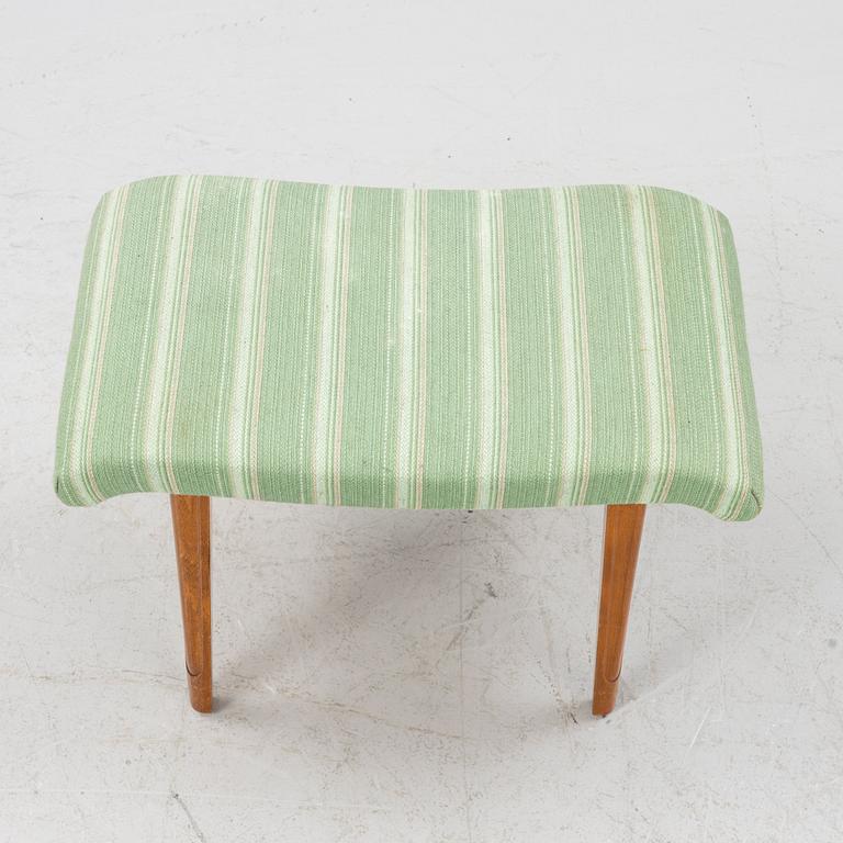 A Swedish Modern dressing table and a stool, AB Förenade Möbelfabrikerna, Linköping, 1940's.