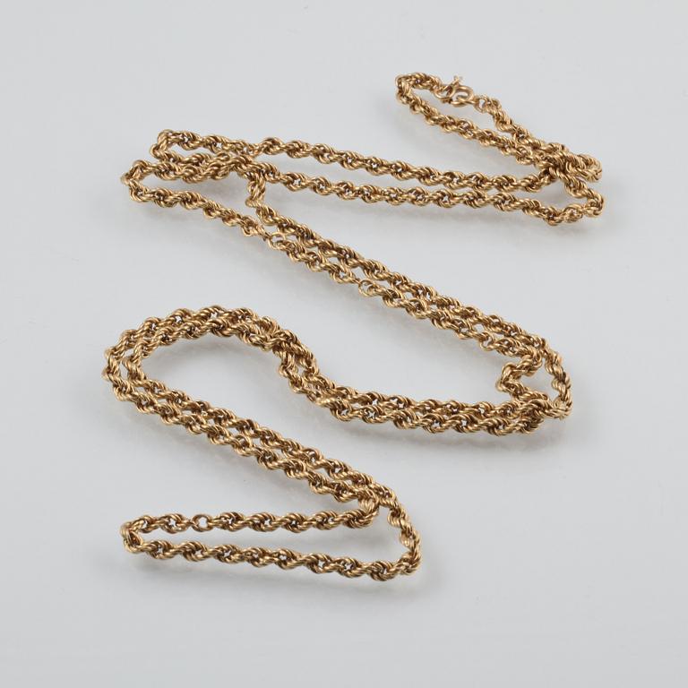 HALSLÄNK, 18K guld. Vikt 15,45 gram.
