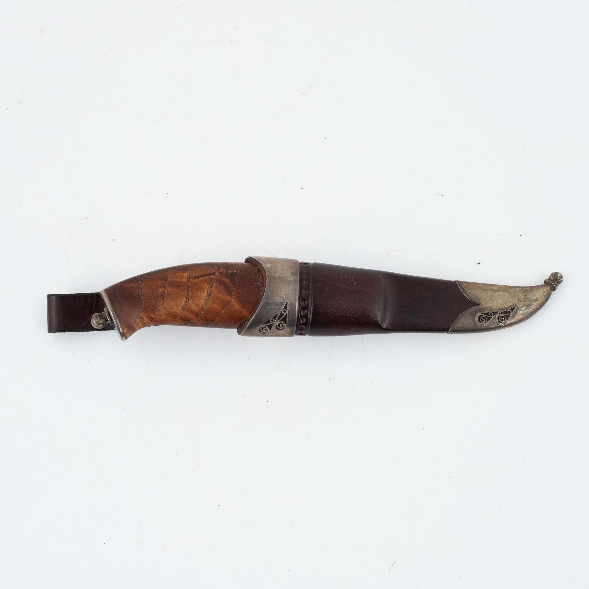 Leif Reiersen and Håvard Bergland, knife, signed.