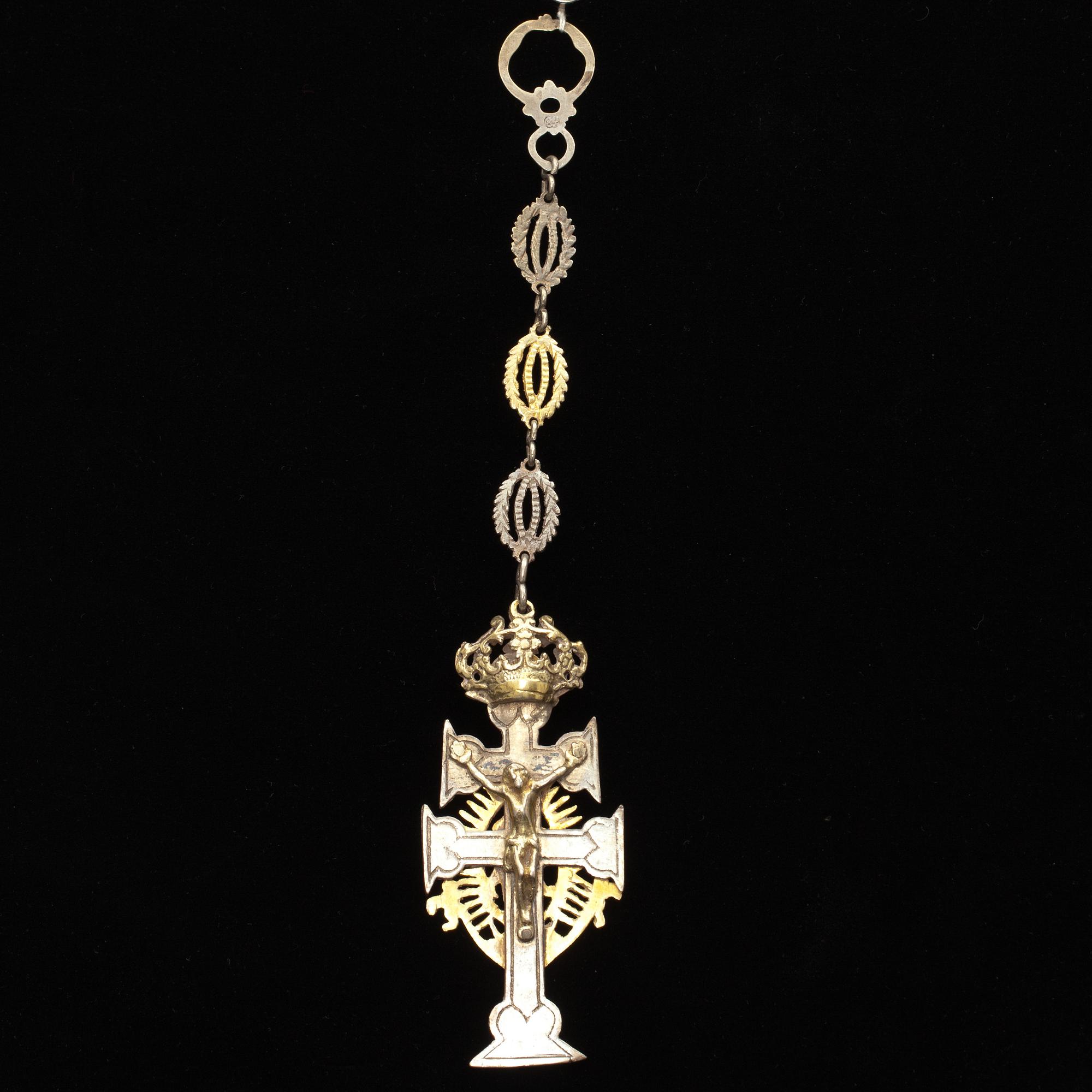 KRUCIFIX, silver, Ryssland. Vikt c:a 50 g.