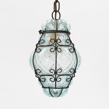 Taklampa, Murano, Venedig, 1900-talets mitt.