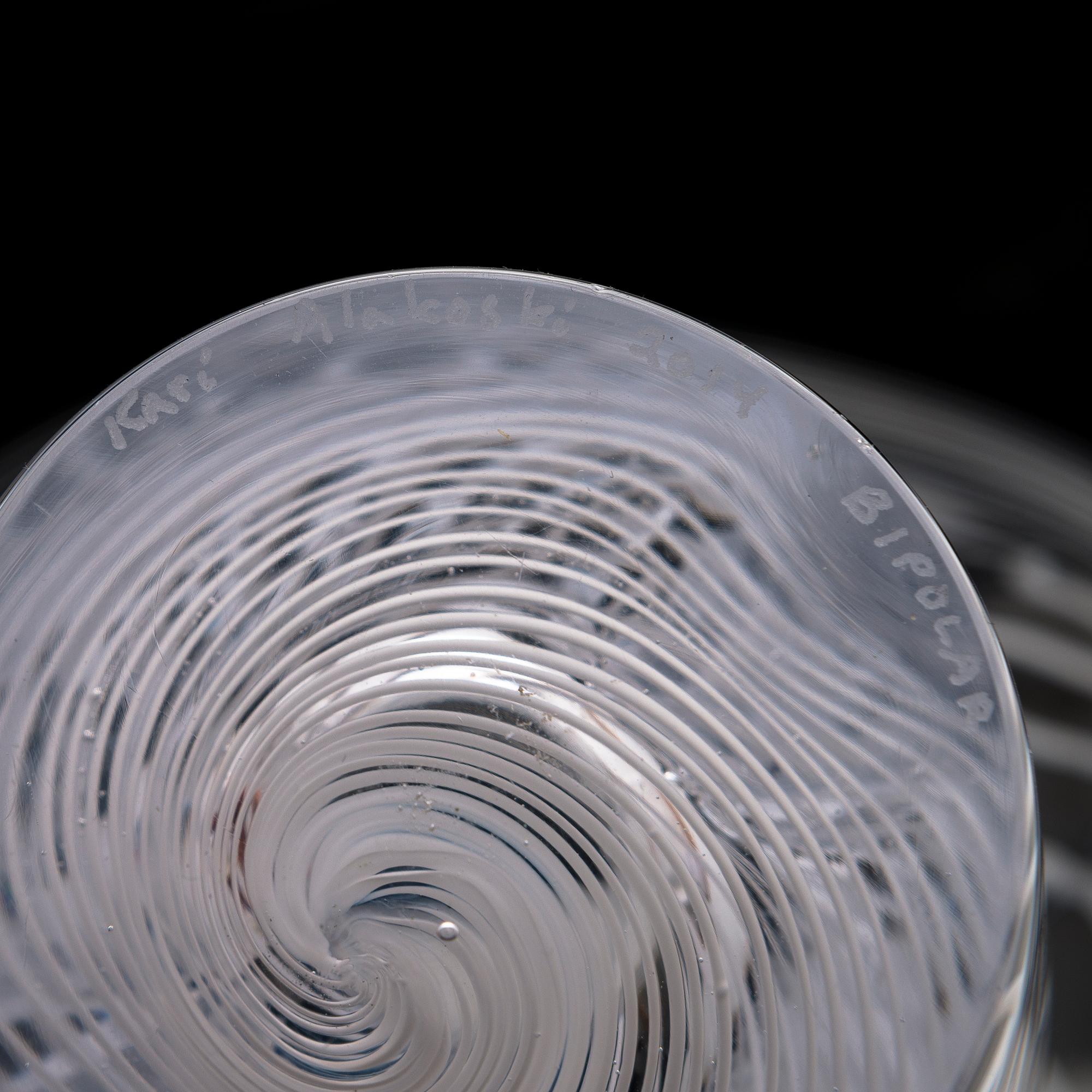 KARI ALAKOSKI, a 'Bipolar' glass sculpture, signed Kari Alakoski 2014. Glass Studio Mafka & Alakoski.