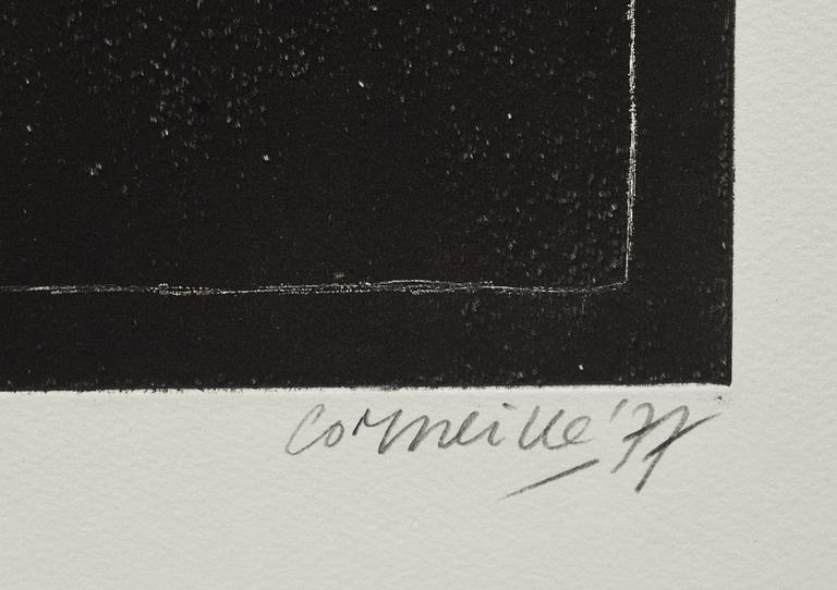 BEVERLOO CORNEILLE, färgetsning, signerad och daterad 77, E.A.