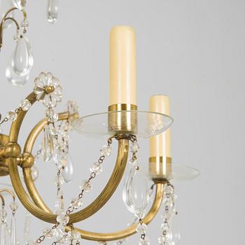 Paavo Tynell, a mid-20th century chandelier, model 1471/5 for Idman Finland.