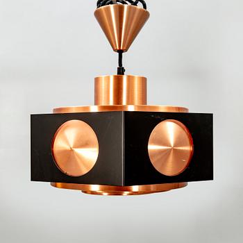 Birger Hammerstad, Ceiling lamp, copper, Model 367/68.