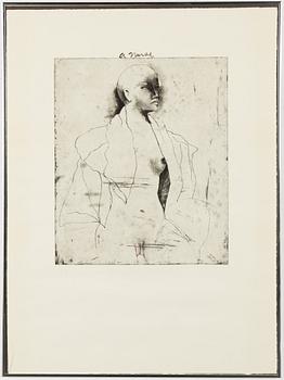 Jim Dine, "A Nurse", from Eight Sheets from an Undefined Novel.
