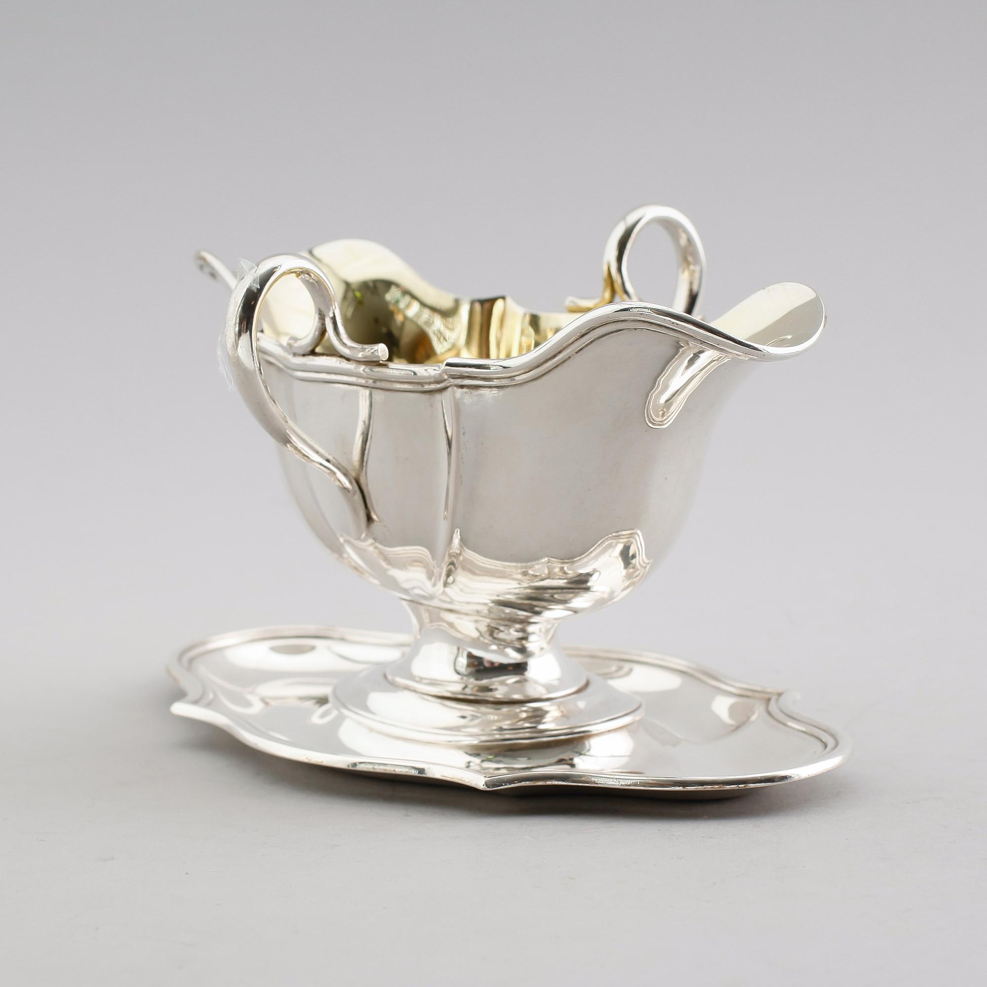 SÅSSKÅL, silver, Amsel Halberstadt, Köpenhamn 1896. Vikt ca 572 gram.