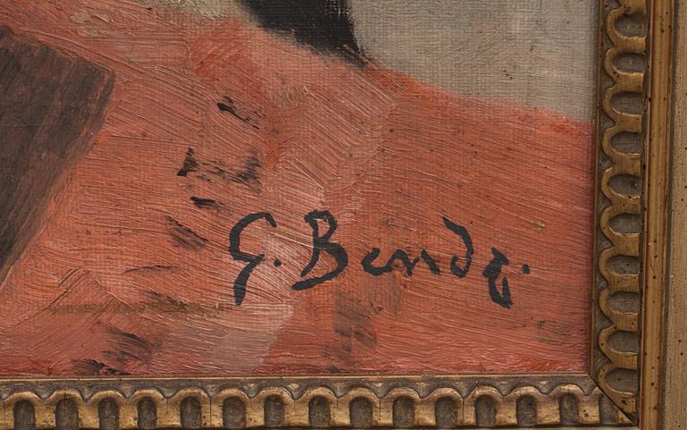 OKÄND KONSTNÄR, olja på duk, signerad.